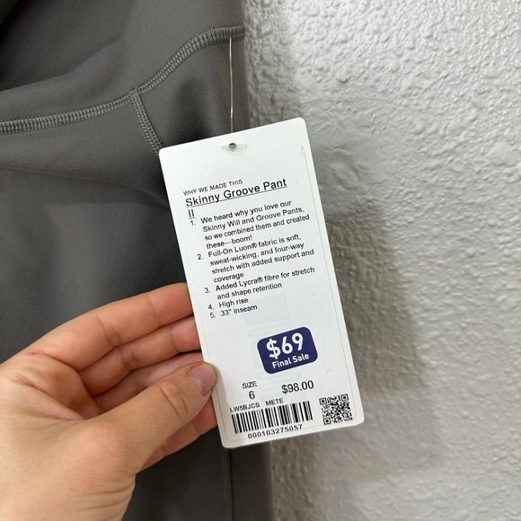 Lululemon Skinny Groove Pant II 33" Size 6 NWT - Picture 10 of 10